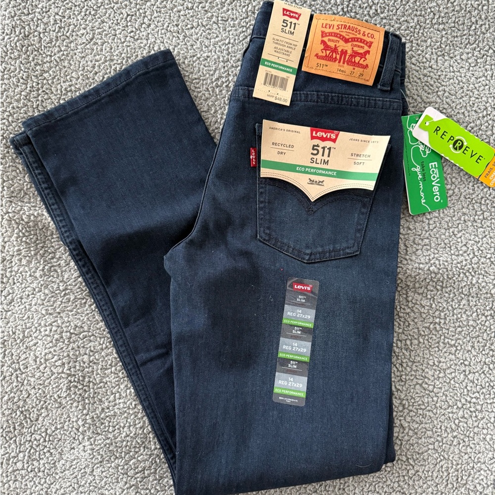 Levi’s 511 Boys Jeans, NWT
SLIM
Adjustable Waist